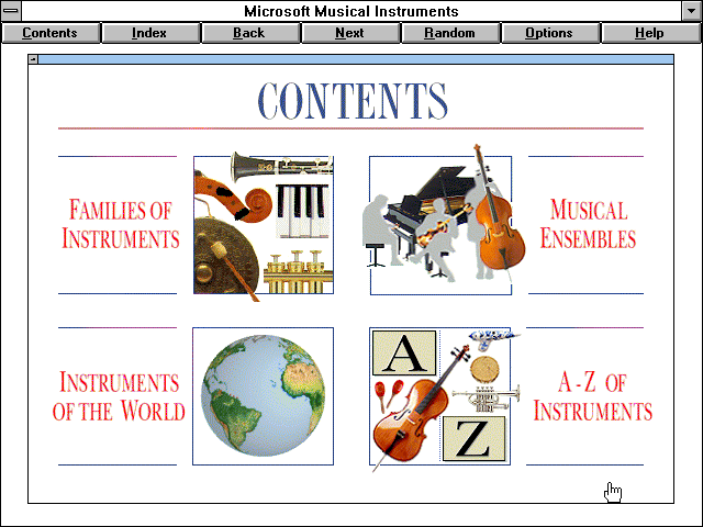 Microsoft Musical Instruments - Contents
